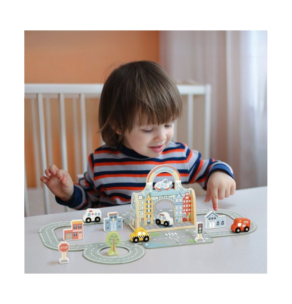 Nešiojamų automobiliukų rinkinys TOOKY TOY Set Mini City