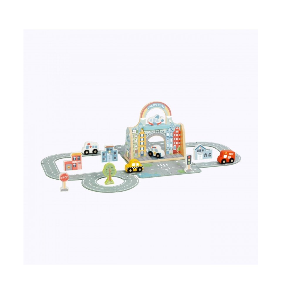 Nešiojamų automobiliukų rinkinys TOOKY TOY Set Mini City