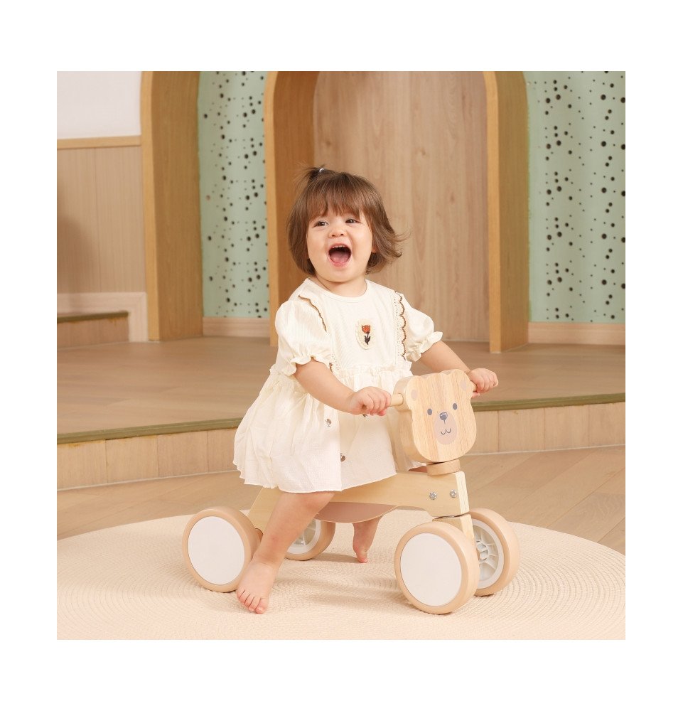 Medinis paspiriamas dviratukas Meškutis