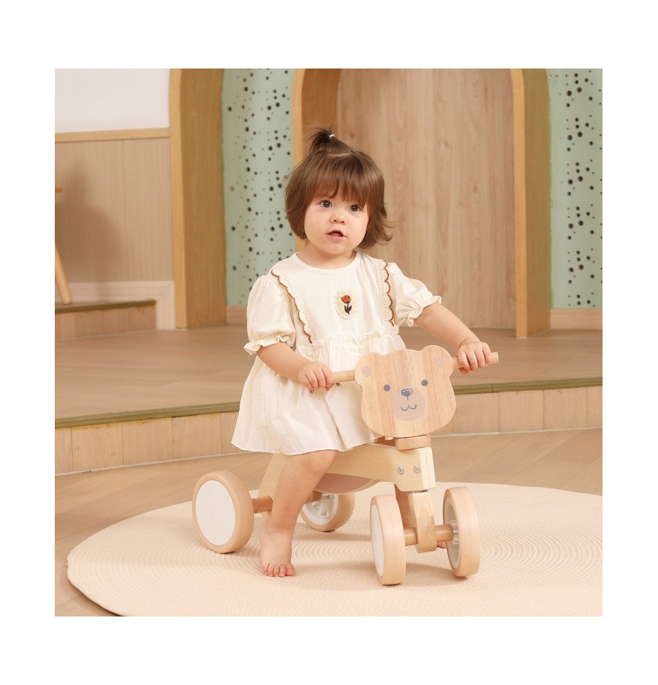 Medinis paspiriamas dviratukas Meškutis