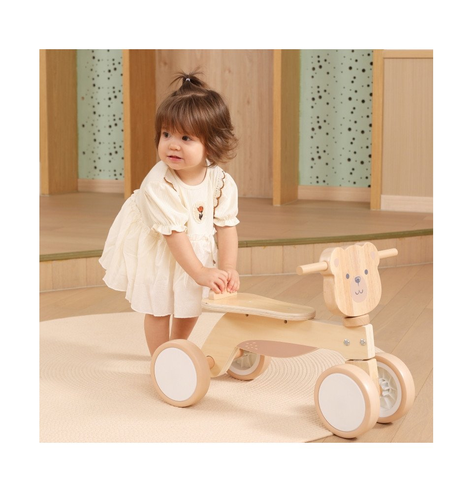 Medinis paspiriamas dviratukas Meškutis