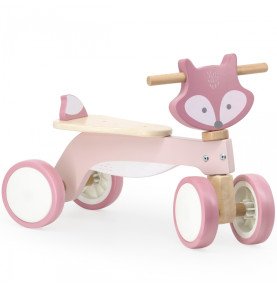 Medinis paspiriamas dviratukas LAPĖ, rožinis