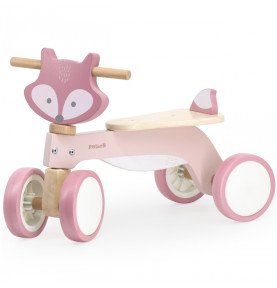 Medinis paspiriamas dviratukas LAPĖ, rožinis
