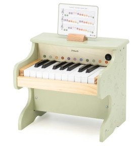 Viga medinis pianinas, žalias