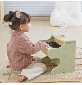 Viga medinis pianinas, žalias