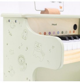 Viga medinis pianinas, žalias