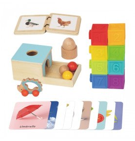 Montessori edukacinė dėžutė 6in1