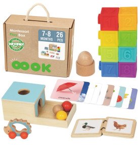 Montessori edukacinė dėžutė 6in1