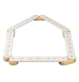 Medinis sensorinis takas, 5 dalių, baltas