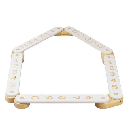 Medinis sensorinis takas, 5 dalių, baltas