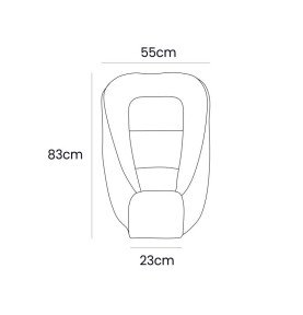 Kūdikio lizdelis, kreminis