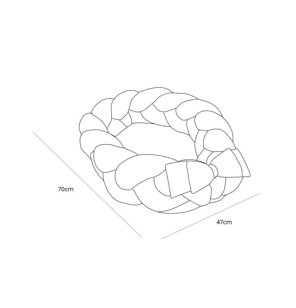 Žaidimų kilimėlis Aesthetic Baby su pintu borteliu, kreminis