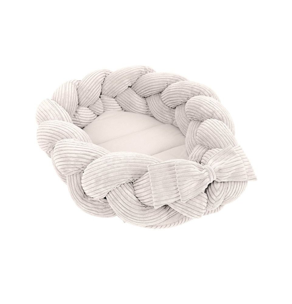 Žaidimų kilimėlis Aesthetic Baby su pintu borteliu, kreminis