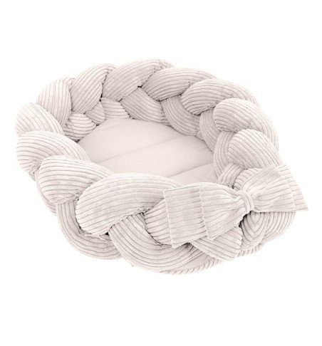 Žaidimų kilimėlis Aesthetic Baby su pintu borteliu, kreminis