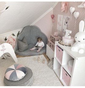 Kūdikių kilimėlis debesėlio formos, šviesiai pilkas