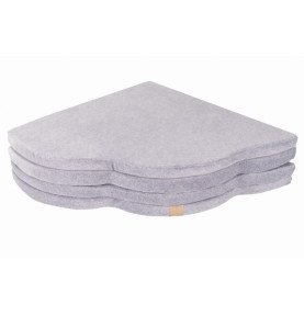 Kūdikių kilimėlis debesėlio formos, šviesiai pilkas