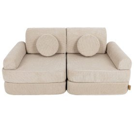 Vaikiška sofa Slimcord Pocket Plus, smėlio