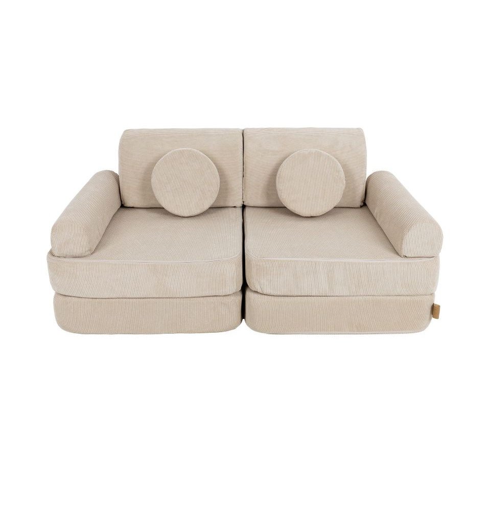 Vaikiška sofa Slimcord Pocket Plus, smėlio