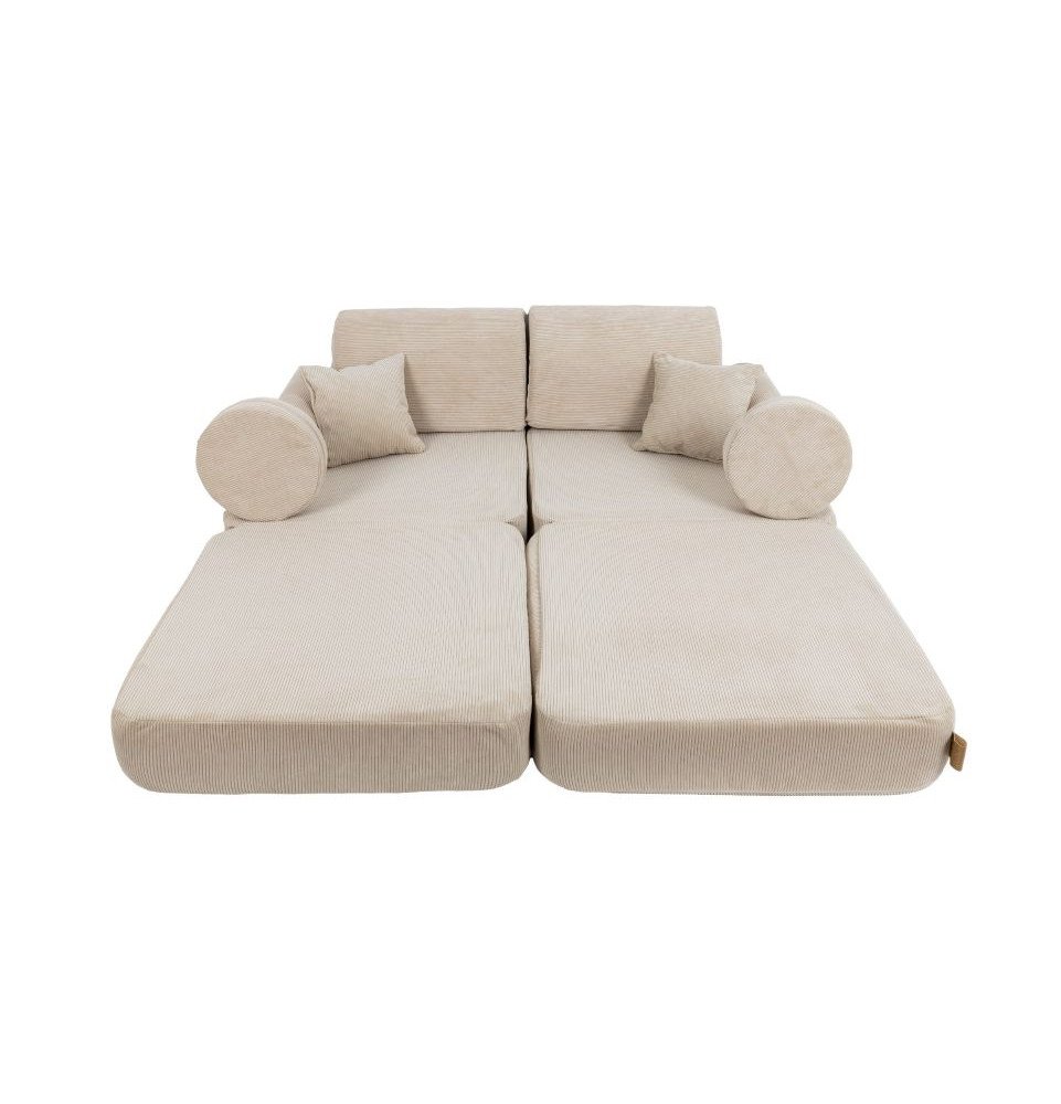 Vaikiška sofa Slimcord Pocket Plus, smėlio