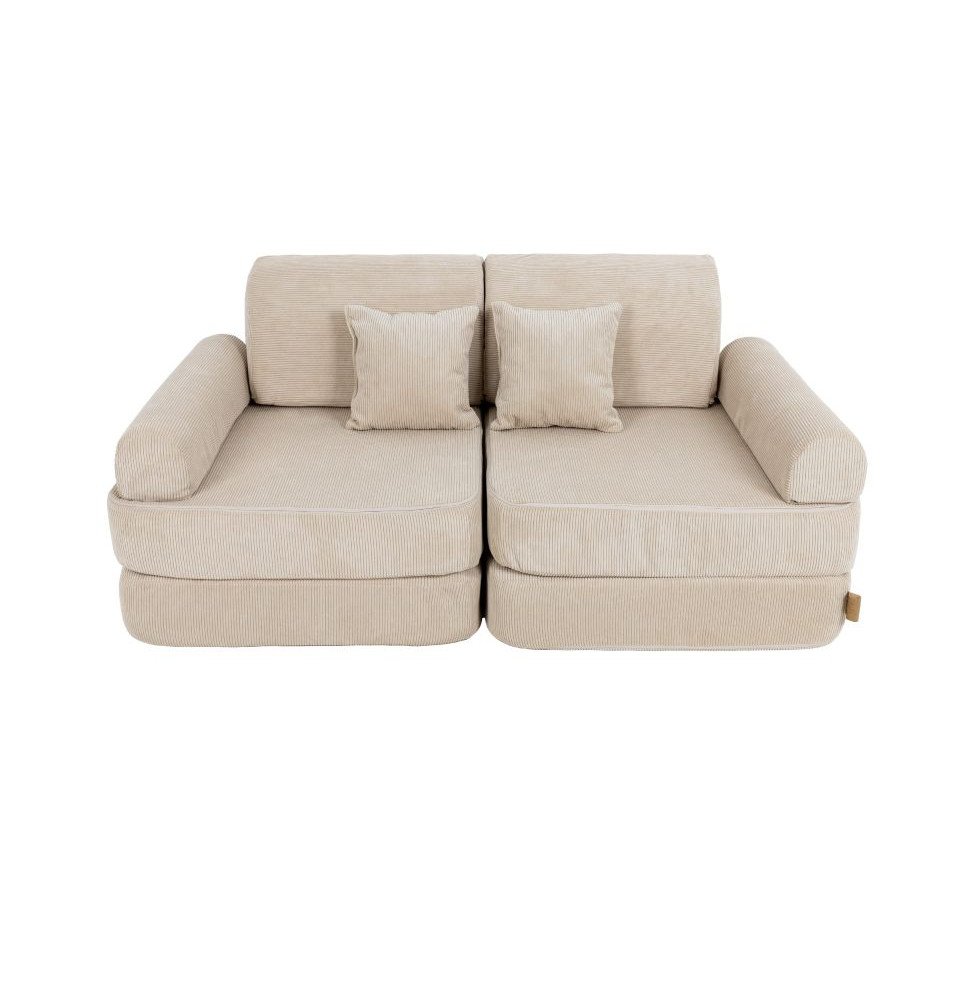 Vaikiška sofa Slimcord Pocket Plus, smėlio