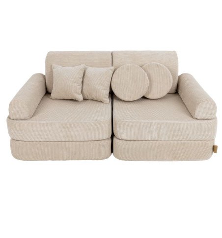 Vaikiška sofa Slimcord Pocket Plus, smėlio