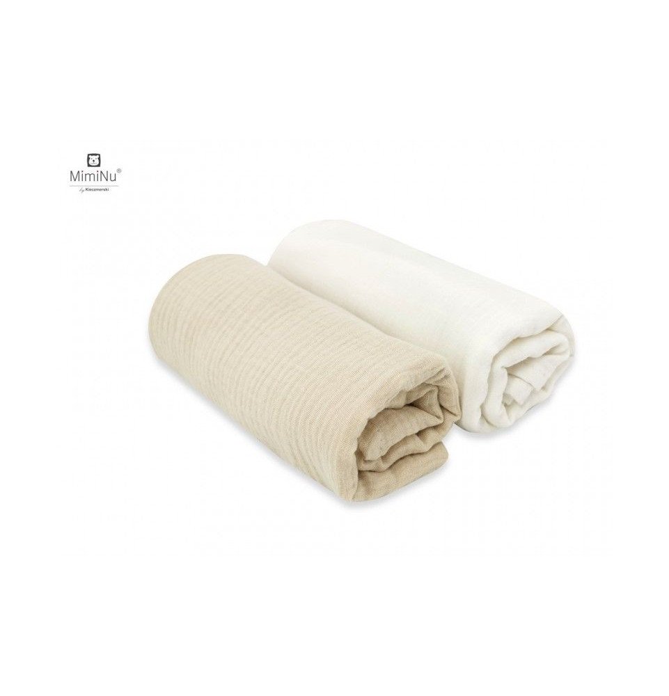 Vystyklai 80 × 80 cm, grietinėlės / šilto smėlio, 2 vnt.