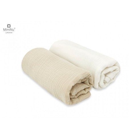 Vystyklai 80 × 80 cm, grietinėlės / šilto smėlio, 2 vnt.