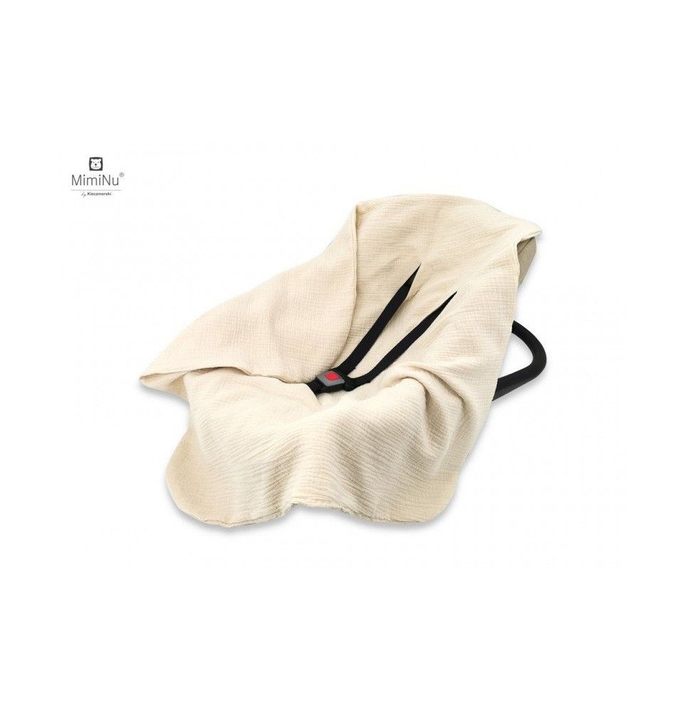 Muslino pledas kūdikiui, kreminis, 75 × 75 cm