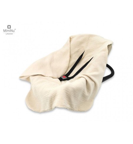 Muslino pledas kūdikiui, kreminis, 75 × 75 cm