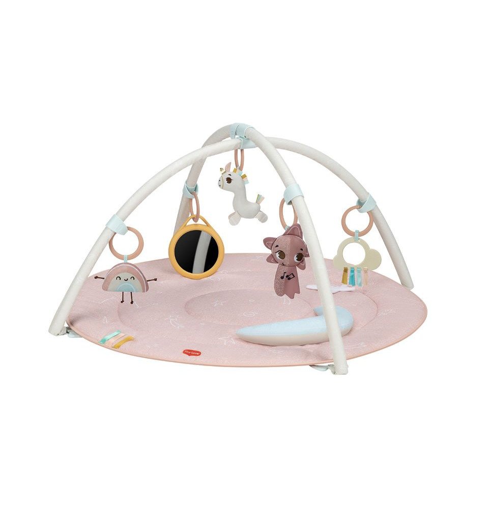 TINY LOVE 2 in 1 žaidimų kilimėlis su karusele Vienaragis, rožinis