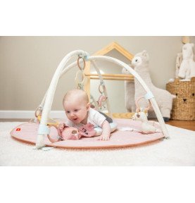 TINY LOVE 2 in 1 žaidimų kilimėlis su karusele Vienaragis, rožinis