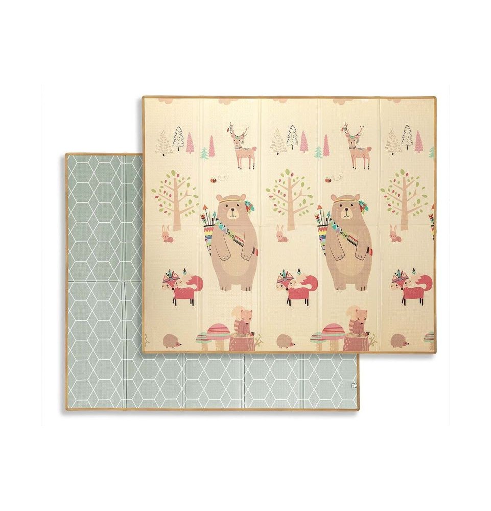 Sulankstomas dvipusis putų kilimėlis Miško draugai