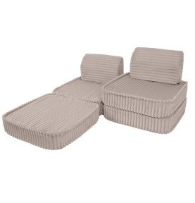 Vaikiška sofa „Churros Pocket Basic“, smėlio