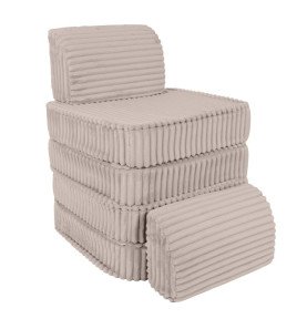 Vaikiška sofa „Churros Pocket Basic“, smėlio