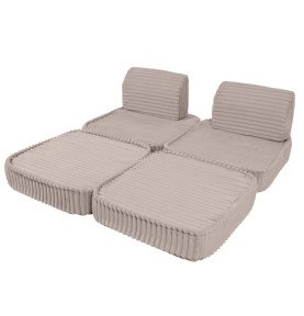 Vaikiška sofa „Churros Pocket Basic“, smėlio