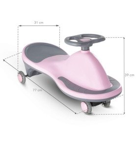 Gravitacinė mašinėlė Kidwell ROLLO, rožinė