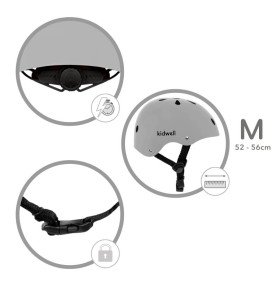 Šalmas Kidwell ORIX II M, pilkas