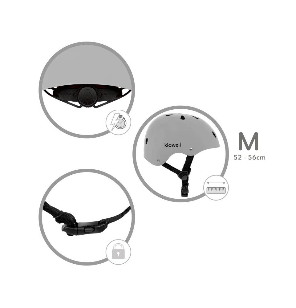 Šalmas Kidwell ORIX II M, pilkas