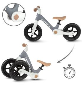 Balansinis sulankstomas dviratukas Kidwell Flex, pilkas