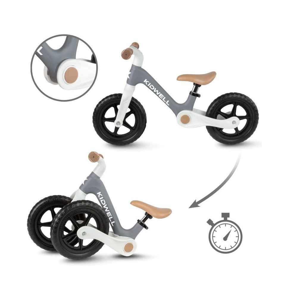 Balansinis sulankstomas dviratukas Kidwell Flex, pilkas