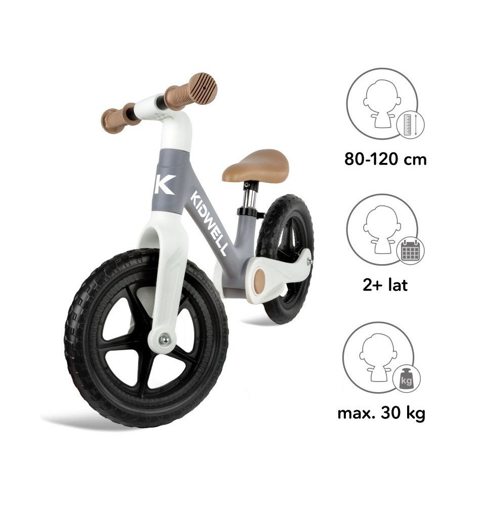 Balansinis sulankstomas dviratukas Kidwell Flex, pilkas