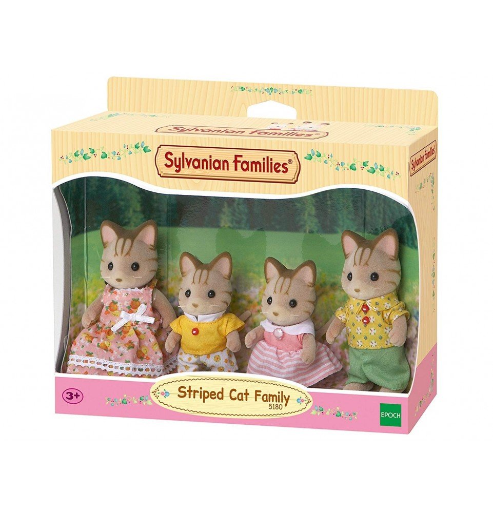 Dryžuotų kačiukų šeimynėlė Sylvanian Families