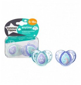 TOMMEE TIPPEE silikoniniai čiulptukai ANYTIME, 2 vnt., 6-18 mėn., 43336403