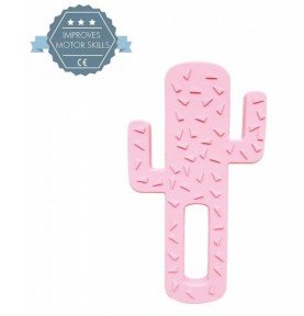 Silikoninis kramtukas Minikoioi Pink Cactus, 3mėn+