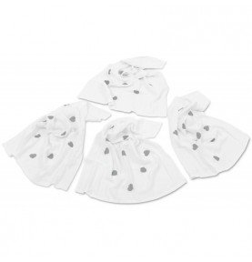 Vystyklai kūdikiams Silver Hearts, 4vnt