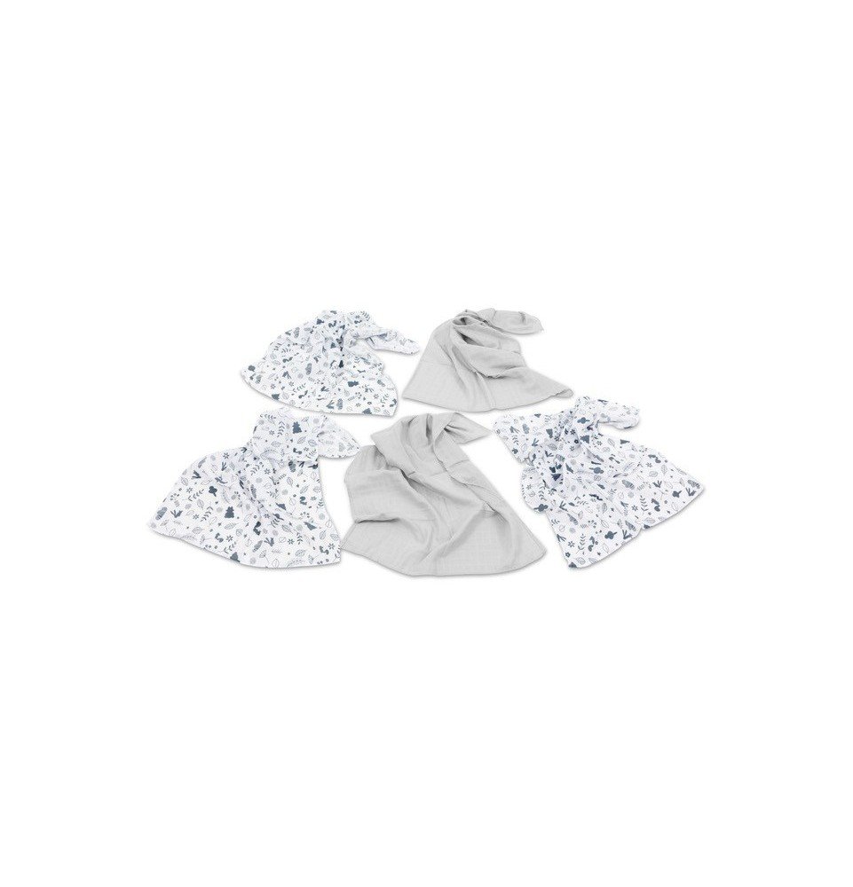 Muslino vystyklai Secret Forest, 5vnt.