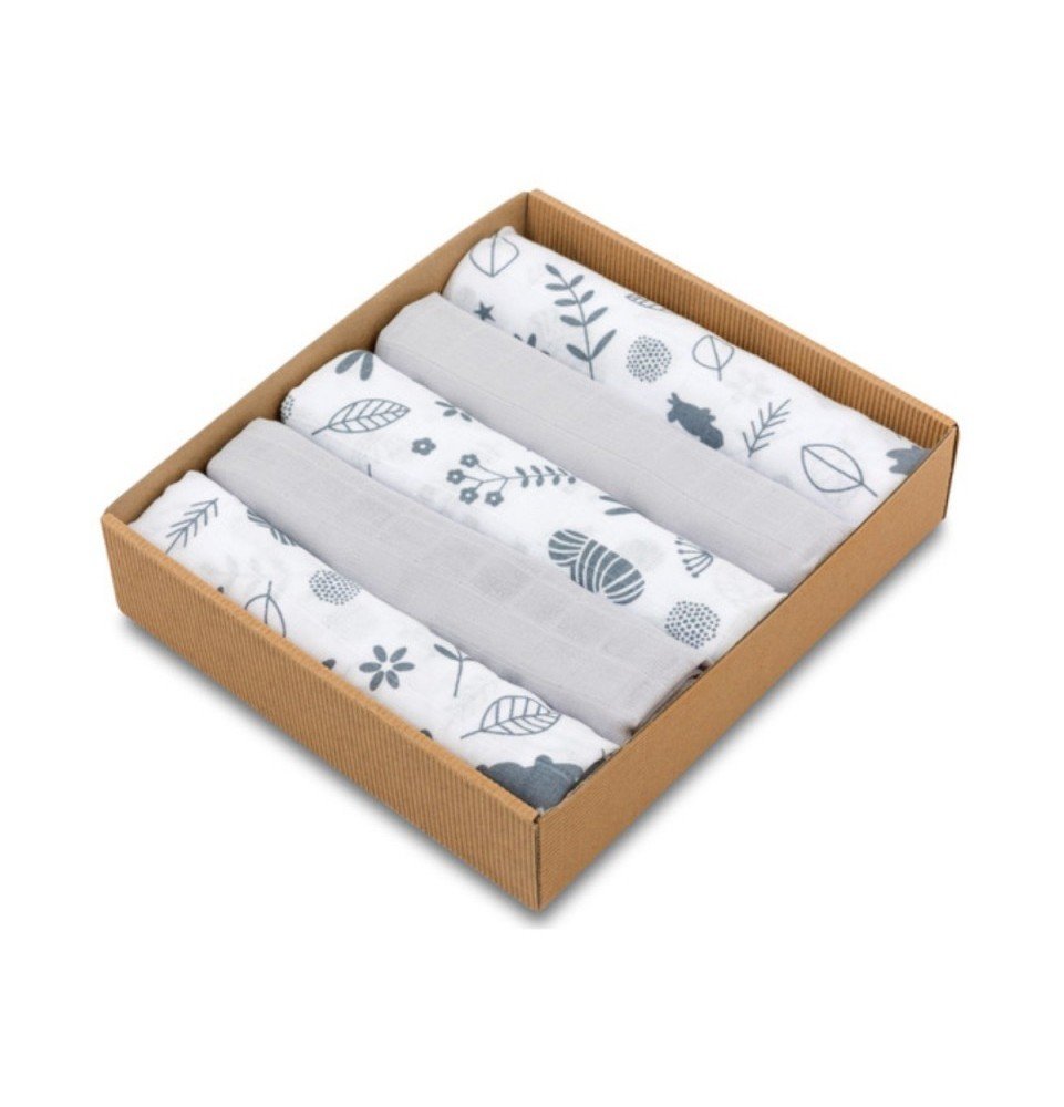 Muslino vystyklai Secret Forest, 5vnt.