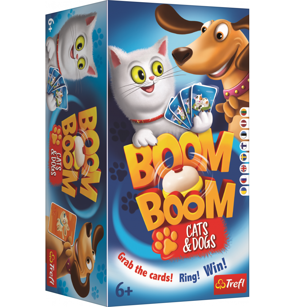 Žaidimas Trefl BoomBoom Katės ir šunys