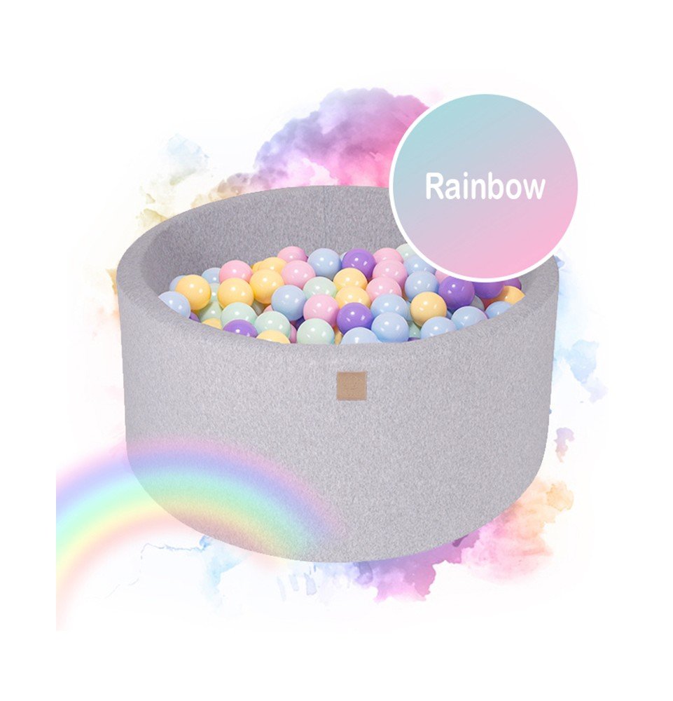 Kamuoliukų baseinas Rainbow, 250 kamuoliukų, 40cm