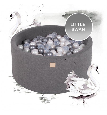 Kamuoliukų baseinas Little Swan, 250 kamuoliukų, 40cm